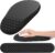 Ergonomic Mouse Pad and Keyboard Wrist Rest with Massage Design, Space-Saving Mouse Pad Wrist Support, Memory Foam Wrist Rest with Non-Slip PU Base for Computer Desk, Black